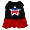 Mirage Pet Products 58-15 XSBKRD Republican Screen Print Dress Black with Red XS - 8