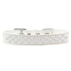 Mirage Pet Products615-09 WT-16 Sprinkles Pearls Dog Collar; White - Size 16