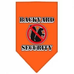 Mirage Pet Products 66-03 LGOR Backyard Security Screen Print Bandana Orange Large