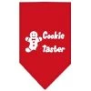 Mirage Pet Products 66-25-01 LGRD Cookie Taster Screen Print Bandana Red Large