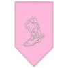Unconditional Love Boot Rhinestone Bandana Light Pink Small