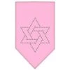 Unconditional Love Star Of David Rhinestone Bandana Light Pink Large