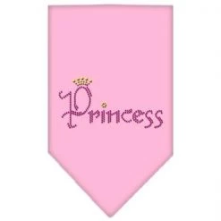 Mirage Pet Products 67-66 SMLPK Princess Rhinestone Bandana Light Pink Small