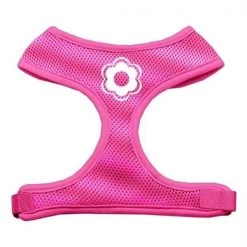 Mirage Pet Products 70-09 LGPK Daisy Design Soft Mesh Harnesses Pink Large