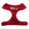 Mirage Pet Products 70-10 MDRD Diva Design Soft Mesh Harnesses Red Medium