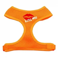 Mirage Pet Products 70-31 XLOR Kiss Me Soft Mesh Harnesses Orange Extra Large