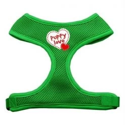 Mirage Pet Products 70-32 LGEG Puppy Love Soft Mesh Harnesses Emerald Green Large