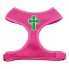 Mirage Pet Products 70-48 MDPK Celtic Cross Screen Print Soft Mesh Harness Pink Medium