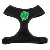 Mirage Pet Products 70-51 SMBK Shamrock Screen Print Soft Mesh Harness Black Small