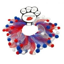 Mirage Pet Products 76-06 Md Red White and Blue Fuzzy Smoochers Medium RWB