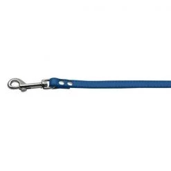 Mirage Pet Products 83-12 34Bl Fashionable Leather Leash Blue .75 in. Wide
