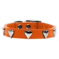 Mirage Pet Products 83-15 22OR Heart Leather Orange 22