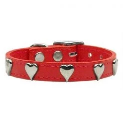 Mirage Pet Products 83-15 26RD Heart Leather Red 26