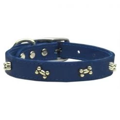 Mirage Pet Products 83-17 18BL Bone Leather Blue 18