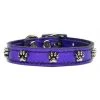 Mirage Pet Products 83-19 14PrM Metallic Paw Leather Purple MTL 14