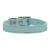Mirage Pet Products 83-25 22BBL Plain Leather Collars Baby Blue 22