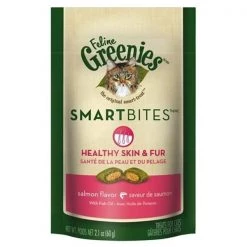 Greenies 642863101427 GREENIES SMARTBITE SKIN AND Synthetic Fur SALMON 2.1OZ