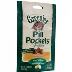 Greenie 642863021411 PILL POCKETS CAT CHICKEN 1.6 OZ 45 PIECE PER BAG