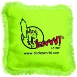 Duckyworld Yeowww Duckyworld-Yeowww 812402000218 Pillow Refills Catnip Toy; Green