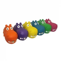 Multipet 784369610123 8 in. Globopotamus Hippo Toys; Assorted