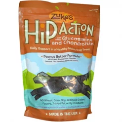 Zukes 0653659 Hip Action Dog Treats Peanut Butter - 16 oz