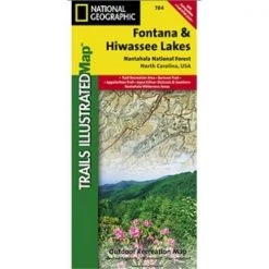 National Geographic TI00000784 Map Of Fontana And Hiwasee Lakes - North Carolina