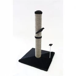 Max & Marlow 32432301 26 in. Sisal Scratch Post Tall; Grey
