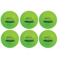 Olympia Sports BL280P Rhino Skin Dodgeballs - Neon Green - Set of 6