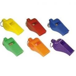 Olympia Sports WH014P Colored Officials Whistle - Set of 6