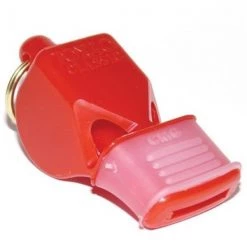 Olympia Sports OlympiaSports WH072P Fox Classic Cmg Officials Whistle & Lanyard - Red