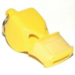 Olympia Sports OlympiaSports WH074P Fox Classic Cmg Officials Whistle & Lanyard - Yellow