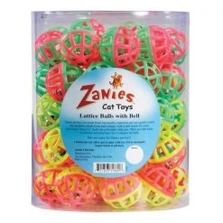 Pet Pals ZA0345 50 Zanies Lattice Balls Canister 50 Pcs