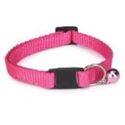 Guardian Survival Gear Guardian Gear ZA1000 08 35 Basic Nylon Cat Collar 8-12 In Flamingo Pink