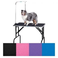 Master Equipment TP215 30 79 Grooming Table with 36 In Arm 30x18 In Purple S