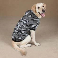 Pet Pals ZA602 16 43 Casual Canine Camo Hoodie Med Green