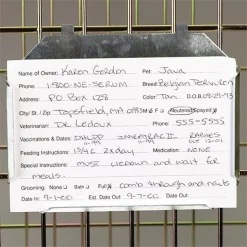 Pet Pals ZW228 04 ProSelect Metal ID Card Holders 4x6 In