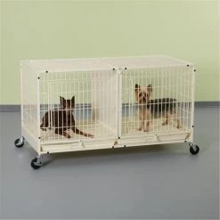 Pet Pals ZW5311 11 PS Color Modular Cage with Plastic Tray Ivory S