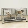 Pet Pals ZW5500 87 PS Modular Cage with Plastic Tray Stainless Steel S