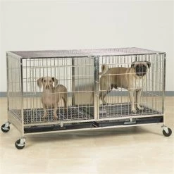 Pet Pals ZW5500 87 PS Modular Cage with Plastic Tray Stainless Steel S