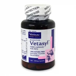 Pet Fulfillment 015VRB01-100 Vetasyl&trade Fiber Supplement for Pets 500 mg x 100 Capsules