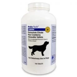 PALATECH 015PAL02-100 Pala-Tech&trade Canine Potassium Citrate Plus Cranberry Chew Tabs 100 count