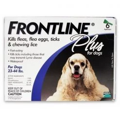 MERIAL 004FLTSP6-23-44 Frontline Plus Flea & Tick for Dogs 23-44 lbs 6 Month