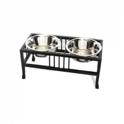 Pet Store Pros RDB13XL Raised Double Baron Diner 18 in.- 3 Qt.