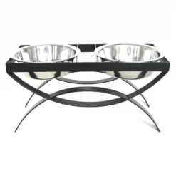 Pet Store Pros RDB18L Seesaw Double Diner L- 3 Qt.