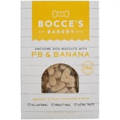 Bocces Bakery 856019005211 14 oz. Dog Biscuits - PB & Banana