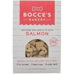 Bocces Bakery 856019005242 14 oz. Dog Biscuits - Salmon & Sweet Potato