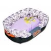 Pet Life PB48PLLG Touchdog Floral-Galore Ultra-Plush Rectangular Rounded Designer Dog Bed; Large