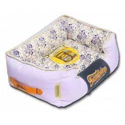Pet Life PB50PLLG Touchdog Floral-Galore Vintage printed Ultra-Plush Rectangular Designer Dog Bed; Large