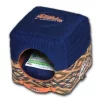 Pet Life PB53BLLG Touchdog 70s Vintage-Tribal Throwback Squared Dog House Bed; Blue