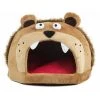 Pet Life PB8LTBRLG Roar Bear Snuggle Plush Polar Fleece Pet Bed; Light Brown